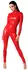 Noir Powerwetlook Jumpsuit Red XL with 3-Way Zipper