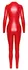 Noir Powerwetlook Jumpsuit Red XL with 3-Way Zipper