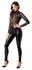 Noir Handmade Orgia Exclusive Jumpsuit Lace & Powerwetlook XL Black