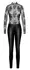 Noir Handmade Orgia Exclusive Lace & Powerwetlook Jumpsuit Black L