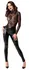 Noir Handmade Orgia Exclusive Lace & Powerwetlook Jumpsuit M Black