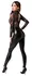 Noir Handmade Orgia Exclusive Lace & Powerwetlook Jumpsuit M Black