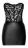 Noir Handmade Tube Dress L - Lace & Powerwetlook, Black, Strapless