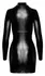 Noir Orgia Chimera Powerwetlook Mini Dress S, Long Sleeves, Black