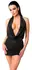 Noir Handmade Orgia Luminara Halterneck Shimmer Mini Dress Black S