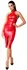 Noir Handmade Orgia Red Powerwetlook Dress XL with Full-Length Zip