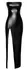 Noir Handmade Orgia Long Black Powerwetlook Strapless Dress S