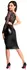 Noir Handmade Orgia Dress Black Lace & Powerwetlook M