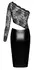 Noir Handmade Orgia Dress Black Lace & Powerwetlook M