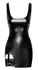 Noir Handmade Orgia Powerwetlook Mini Dress with Lace Suspender M