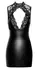 Noir Handmade Orgia Powerwetlook Mini Dress with Lace, Size S
