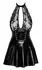 Noir Handmade Orgia Exclusive M - Lace & Powerwetlook Mini Dress, Black