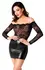 Noir Handmade Orgia Exclusive Lace & Powerwetlook Dress, Size L