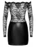 Noir Handmade Orgia Exclusive Lace & Wetlook Mini Dress S Black