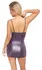 Cottelli Party Mini Dress XL Purple Matte Look Adjustable Lacing