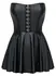 Cottelli Collection PARTY Black Matte Corset Mini Dress L