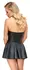 Cottelli PARTY Black Mini Corset Dress with Silver Hook Detailing S