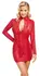 Cottelli Party Red Snakeskin Effect Dress, Long Sleeve, Size M