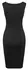 Cottelli PARTY Black Mesh Dress M - Cut-Out, Sleeveless, Knee-Length