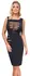 Cottelli PARTY Shift Dress Black Transparent Cut-Outs S