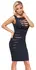 Cottelli PARTY Shift Dress Black Transparent Cut-Outs S
