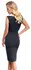 Cottelli PARTY Shift Dress Black Transparent Cut-Outs S