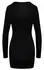 Cottelli PARTY Mini Dress Black M - Twisted Front, Rhinestone Accent