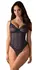 Obsessive Nightly Blue M/L - Elegant Lace Crotchless Bodysuit Blue