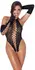 Cottelli FANTASY Black Tiger Stripe Bodysuit & Long Gloves Set S-L