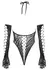 Cottelli FANTASY Black Tiger Stripe Bodysuit & Long Gloves Set S-L