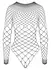 Cottelli FANTASY S-L Black Net Bodysuit with Rhinestones, Long Sleeve