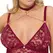 Cottelli Curves Lace & Velvet Suspender Body Red 2XL Adjustable Chains