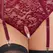Cottelli Curves Lace & Velvet Suspender Body Red 2XL Adjustable Chains
