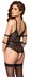 Cottelli Bondage Body XL Lace Harness with Adjustable Restraints, Black