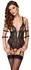 Cottelli BONDAGE S - Black Lace Bodysuit with Restraint System, Size S