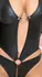Cottelli Lingerie Long Sleeve Bodysuit Matte Black Size L