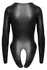 Cottelli Lingerie Long Sleeve Bodysuit Matte Black Size L