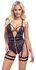 Cottelli LINGERIE Body Lace M - Black Lace, Removable Straps, Size M