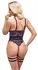 Cottelli Lingerie Body Lace S Black Floral Harness Adjustable