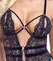 Cottelli Lingerie Body Lace S Black Floral Harness Adjustable