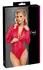 Cottelli PARTY Red Snakeskin Bodysuit S - Stretch Material, 3-Way Zip