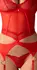 Obsessive Cupide Desir Basque Set 2XL/3XL Red Lace Adjustable Fit