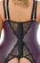 Cottelli Curves Basque Set XL Dark Purple with Removable Lace Details
