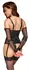 Cottelli Collection Bondage Basque Set L Matte Net Adjustable Elements