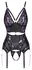 Cottelli LINGERIE Basque Set with Purple Lace Accents, Size L