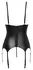Cottelli Lingerie Basque Set Purple Lace Black M Adjustable Straps