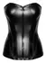 Noir Handmade Orgia Mysteria Corset Top Black S - Powerwetlook, Zipper Front