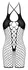 Cottelli Fantasy Backless Jumpsuit S-L with Rhinestone Accents, Black