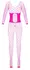 Cottelli Collection Fantasy Pink Bodystocking with Rhinestone Waist