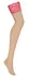 Obsessive Cupide Desir Stockings 2XL/3XL Nude with Red Lace Finish